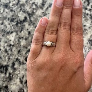 James Avery Scroll Pearl Ring